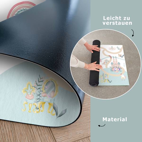 KINDERTEPPICH Prinzessin 105 x 70 cm