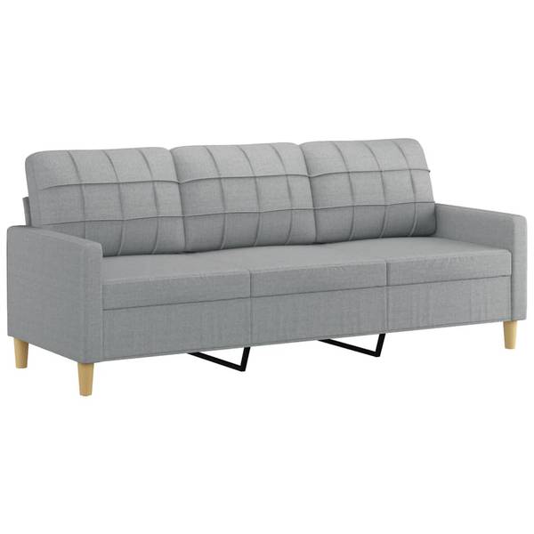 Sofagarnitur 3032141-4 (3-teilig) Hellgrau