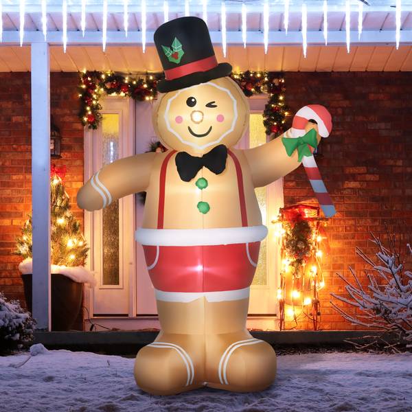 Weihnachts Lebkuchenmann 844-537V90MX Braun - Textil - 82 x 238 x 175 cm