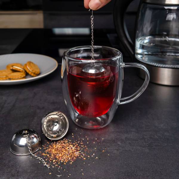 Teesieb Set KAROLINA (2-tlg.) Silber - Metall - 4 x 13 x 4 cm