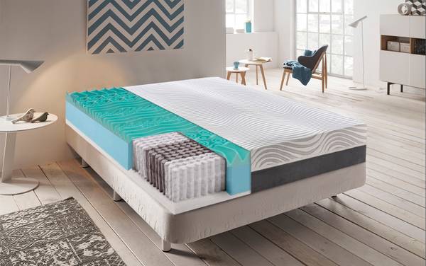Taschenfederkernmatratze Bacio Textil - 80 x 20 x 190 cm