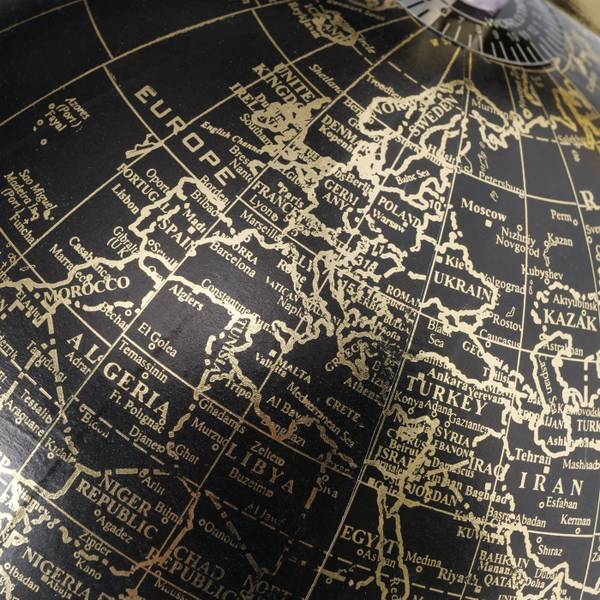 Deko Globus 96595 Gold - Metall - 20 x 31 x 20 cm