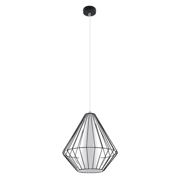 Pendelleuchten Demi Schwarz - Stahl - 28 x 130 x 28 cm