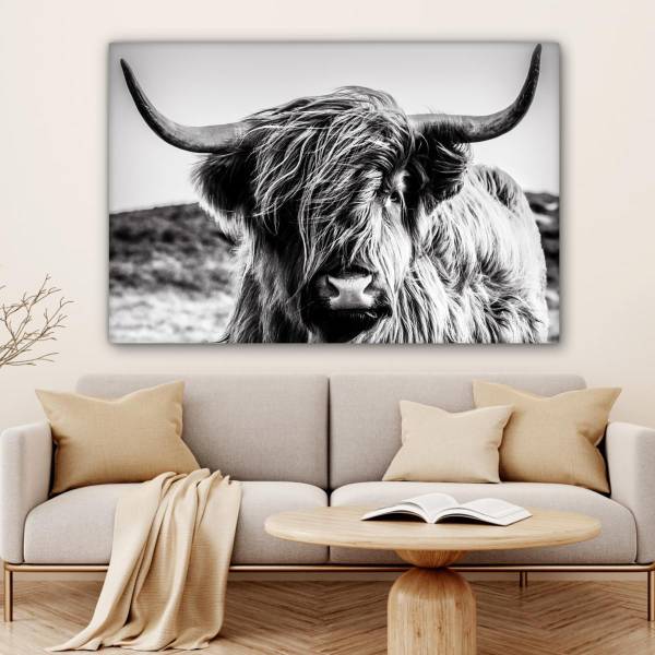 LEINWANDBILD Kuh 120 x 80 cm