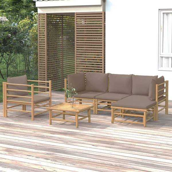 Garten-Lounge-Set 3028491-3 6-teilig Braun - Taupe