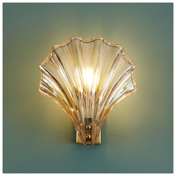 Wandleuchte Amanda Gold - Metall - 19 x 21 x 21 cm