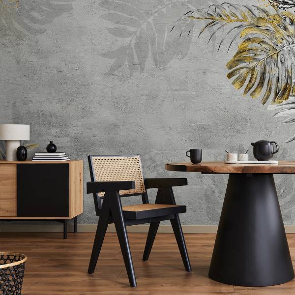 Papier peint Plantes tropicales béton 520 x 318 x 318 cm