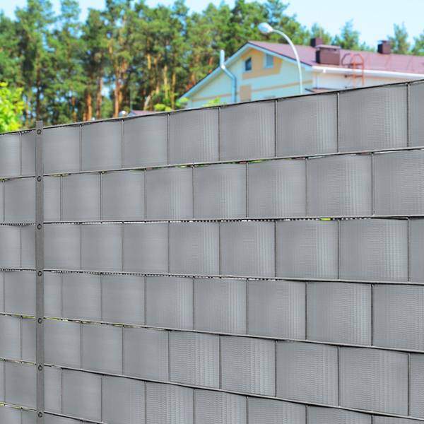 PVC Sichtschutzstreifen Elias Grau