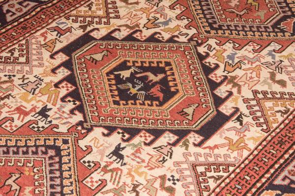 Orientteppich Oriental Braun - Seide - 122 x 1 x 194 cm