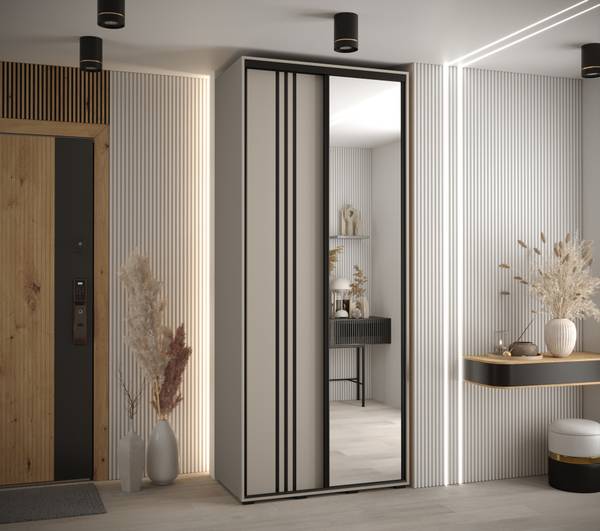 Schwebetürenschrank Dakota 7 100 x 45 cm