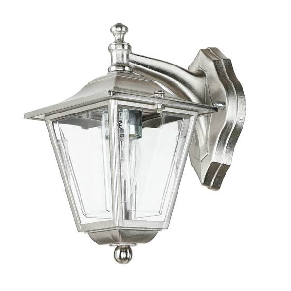 Wandlampe LEROS Silber - Glas - Metall - 14 x 23 x 20 cm