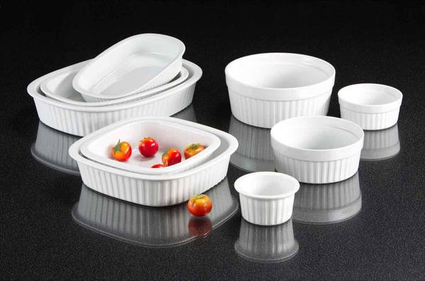 Auflaufformen-Set Bianco 4-teilig Weiß - Porzellan - 2 x 2 x 2 cm