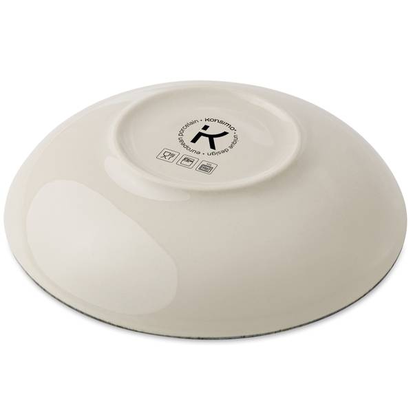 Serviesset 6 Personen 18-delig FINGO groen - wit - porselein - 28 x 4 x 28 cm