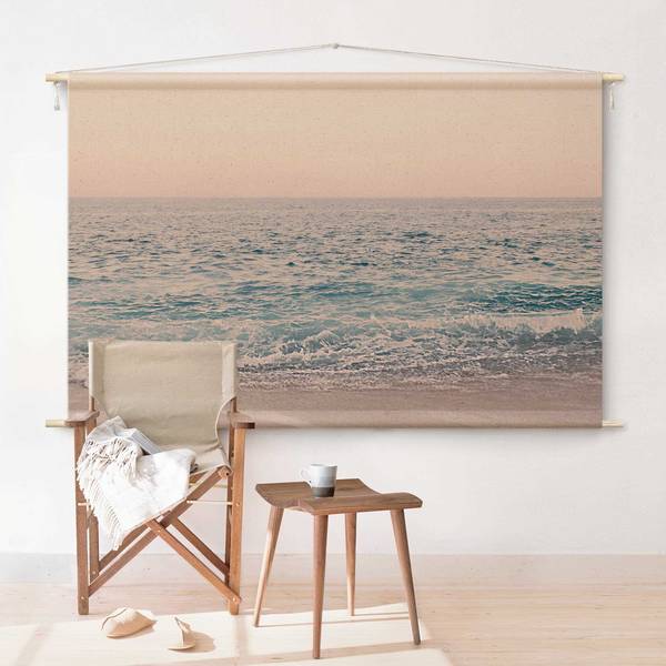 Wandteppich Strand am Morgen 185 x 125 cm