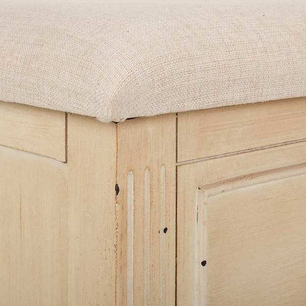 Bank Lua Beige - Holzwerkstoff - 120 x 48 x 43 cm