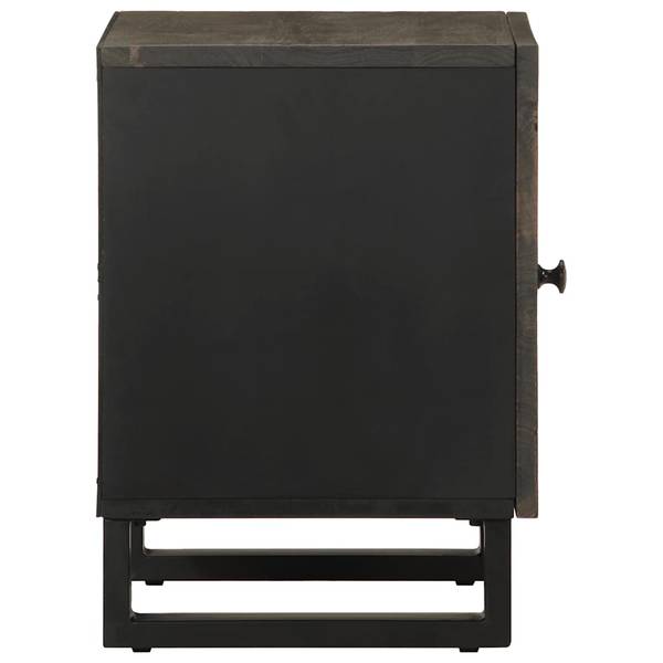 Nachttisch X3761 Schwarz - Massivholz - 33 x 46 x 40 cm