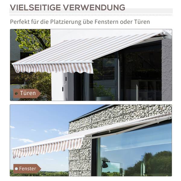 Markise 840-150V01BG Kunststoff - 245 x 150 x 295 cm