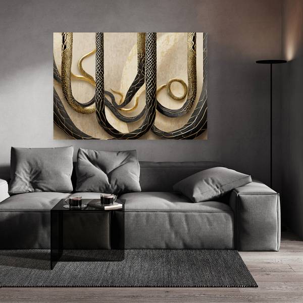 Canvas schilderij Abstract 100 x 70 cm