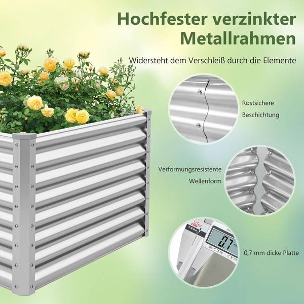 Hochbeet SF6400 Silber