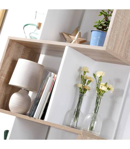 Bücherregal 12369 Braun - Holzwerkstoff - 24 x 180 x 60 cm