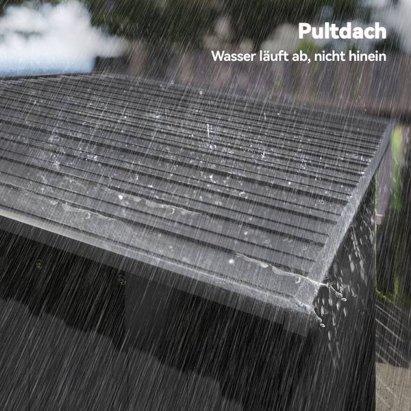Tuinschuur 84H-456V00CG grijs - staal - 106 x 181 x 159 cm