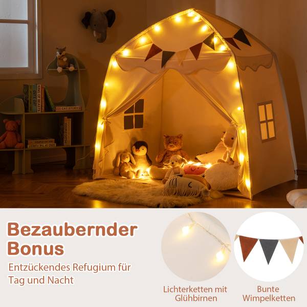 Kinder Spielzelt FB32470 Beige - Textil - 98 x 148 x 157 cm
