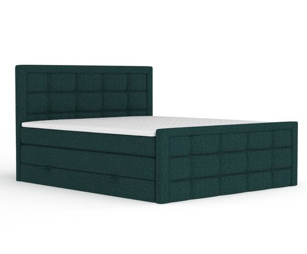 Boxspringbett Ambrosia Grün - Liegefläche Breite: 160 cm