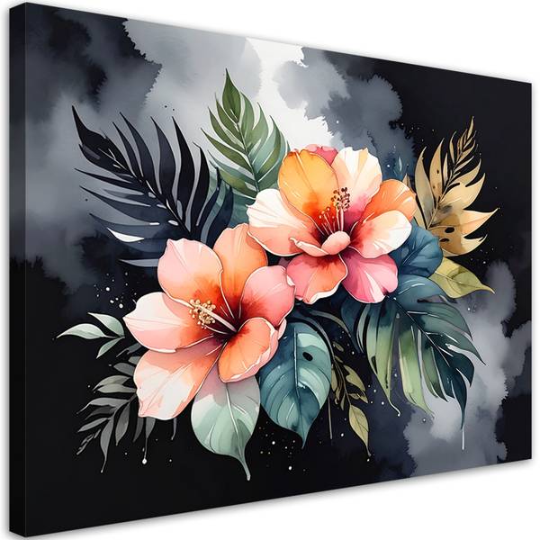Wandbild Blumen 60 x 40 cm