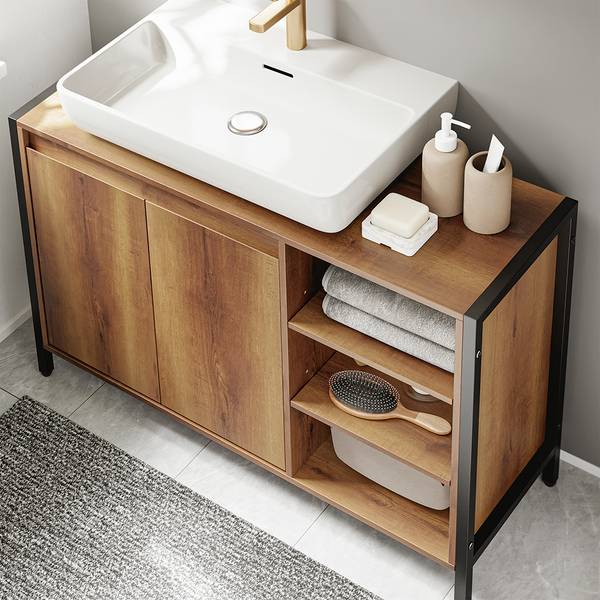 Produit BZR63-L-PF Marron - Bois manufacturé - 30 x 60 x 90 cm