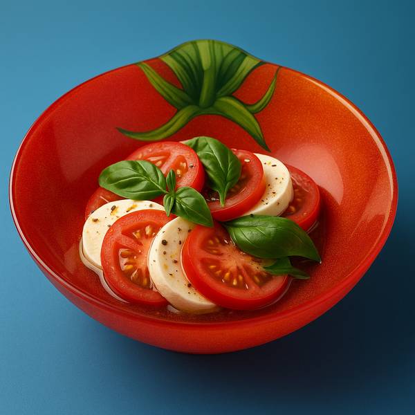 Schüssel ARIA FRESH Rot - Glas - 22 x 4 x 21 cm