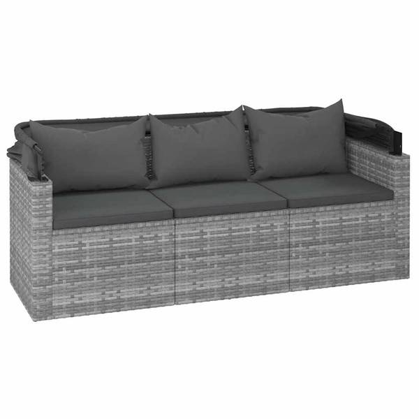 Tuinbank 3029485 set van 3 grijs