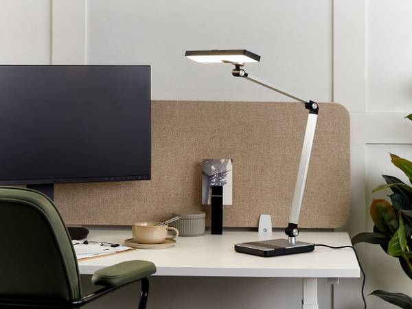 Bürolampen LACERTA Silber - Metall - 28 x 73 x 19 cm