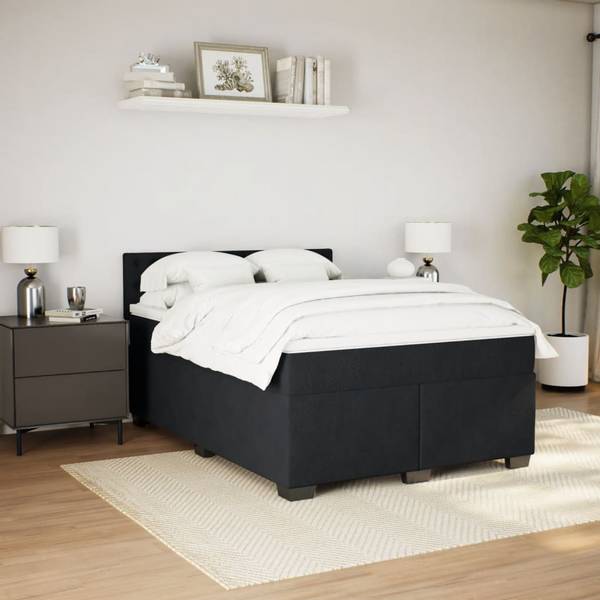 Sommier à lattes de lit 3038745 Noir - Largeur : 144 cm