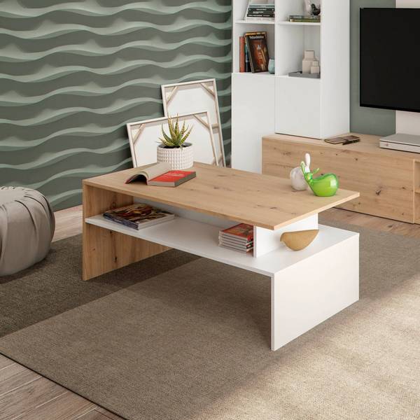 Wohnzimmertisch Bartolomea Braun - Holzwerkstoff - 108 x 43 x 50 cm