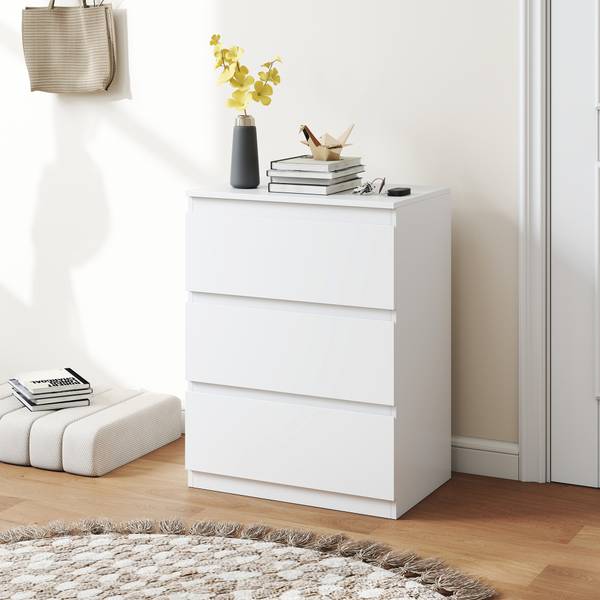 Kommode 83D-119V90WT Weiß - Holzwerkstoff - 40 x 79 x 60 cm