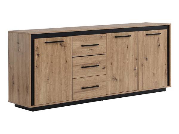 Sideboard NALAMANE Beige - Holz teilmassiv - 180 x 75 x 40 cm