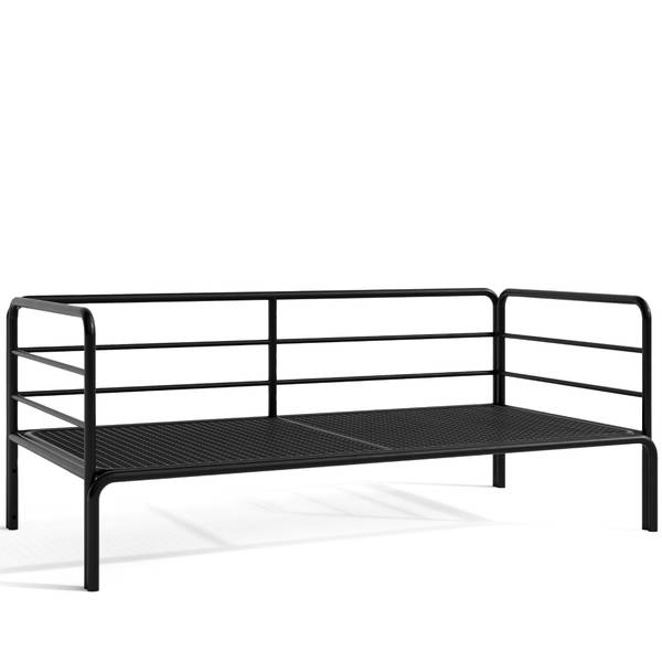 Gartensofa RAMBE Cremeweiß - Dunkelgrau - Breite: 150 cm