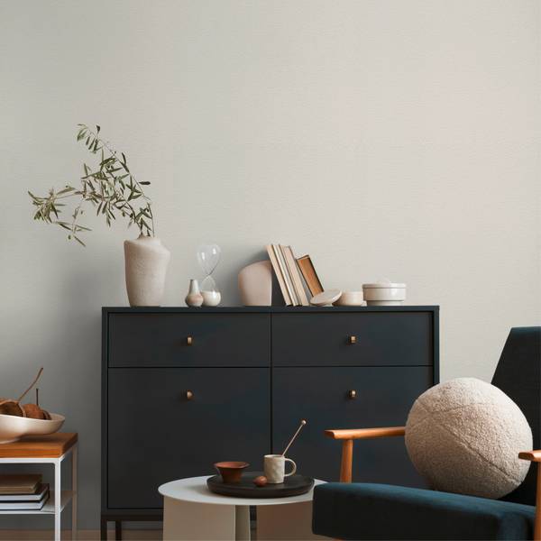 Vliestapete Harmona Weiß - Fleece - 106 x 1 x 2500 cm