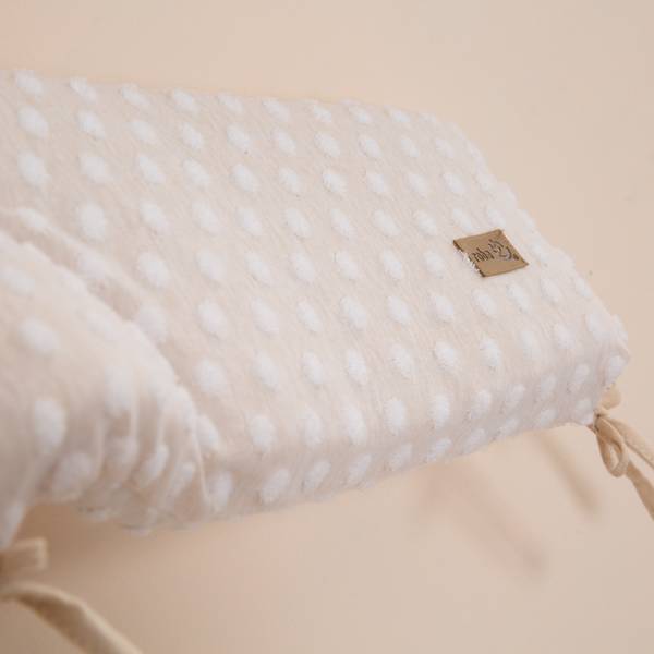 Babybett Nestchen Frosty Almond Beige - Textil - 170 x 18 x 4 cm