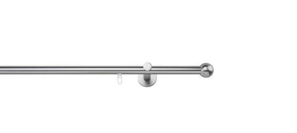Gardinenstange ball Silber - Breite: 100 cm