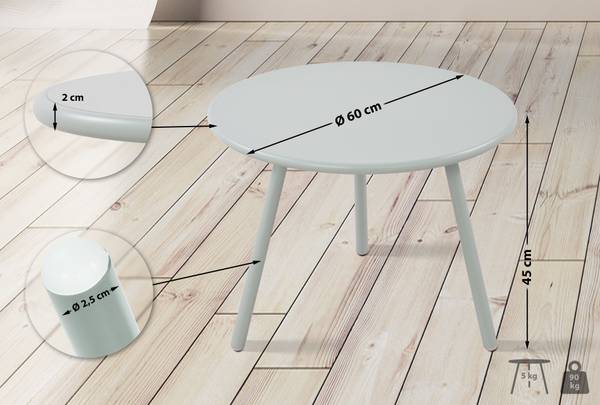 Couchtisch Minot Türkis