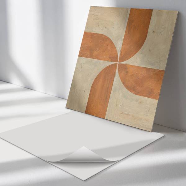 Fliesen Arkaden Geometrie 4er Set 50 x 50 cm