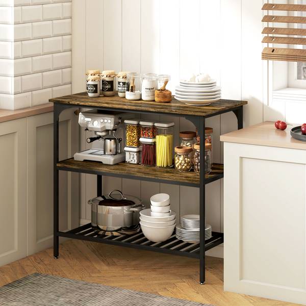 Küchenregal 801-404V90RB Braun - Holzwerkstoff - 50 x 90 x 100 cm