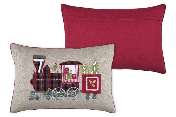 Weihnachtskissen REVEILLON Grau - Textil - 60 x 40 x 10 cm