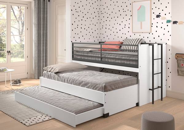 Lits superposés SAM BB005 Blanc