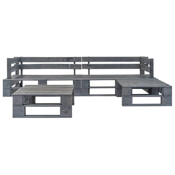 Mobilier de jardin 297743 (lot de 4) Gris