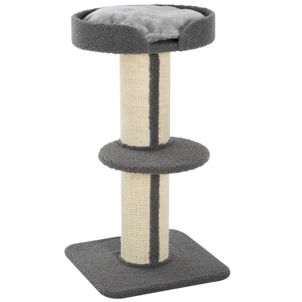 Katzenkratzbaum CP31 Grau - Kunststoff - 91 x 91 x 45 cm
