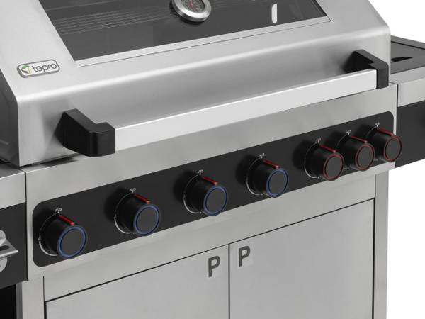 Gasgrill KEANSBURG 6 Silber - Metall - 64 x 64 x 99 cm