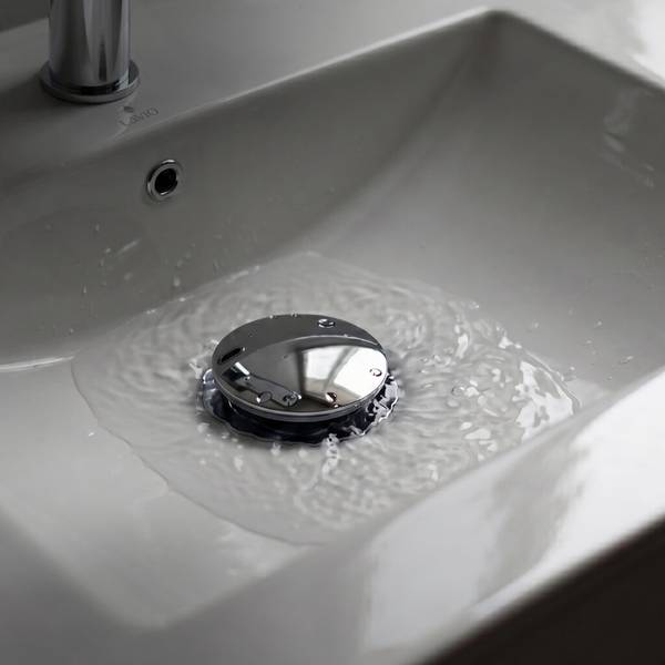 Ablaufventil mit pop up funktion 0124 Silber