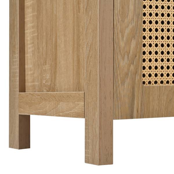 Sideboard DIAN AID02 Braun - Holzwerkstoff - Massivholz - 40 x 80 x 145 cm